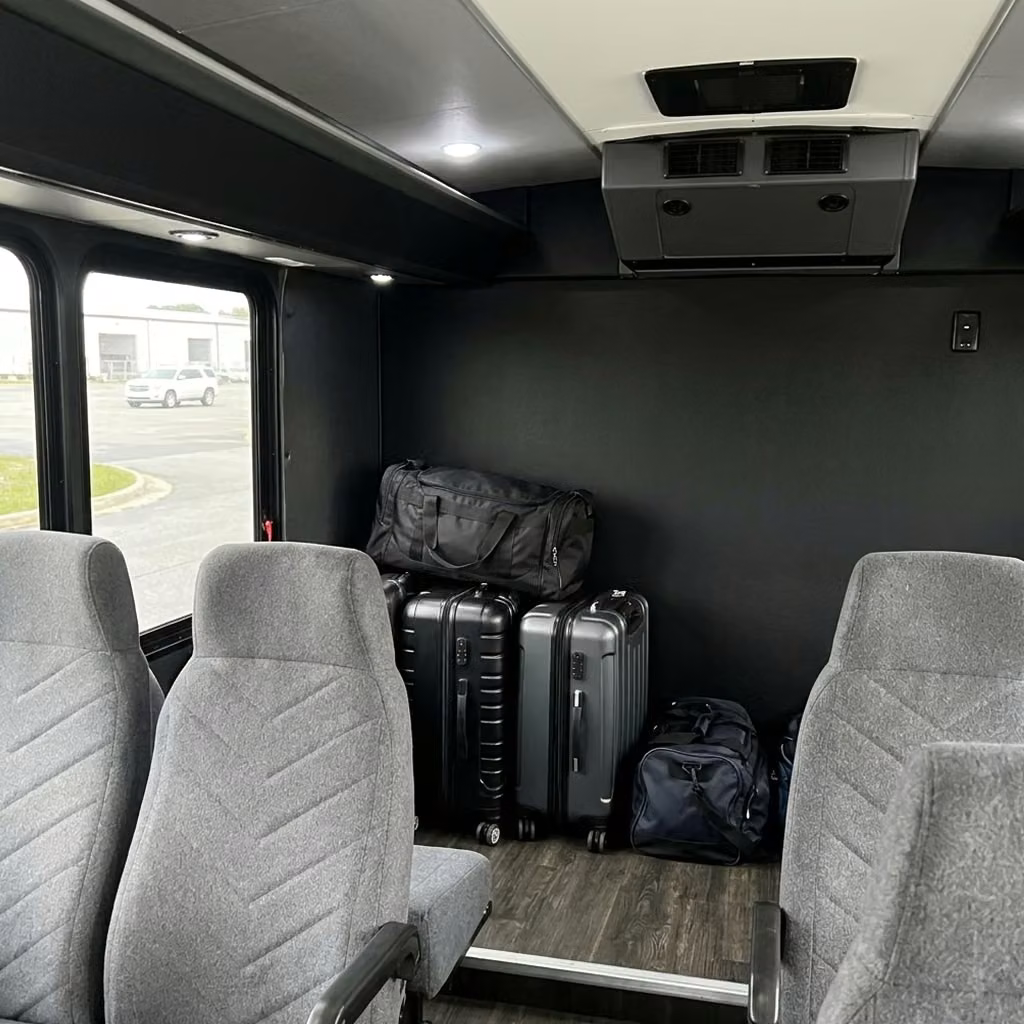 san pablo 15 passenger minibus luggage area