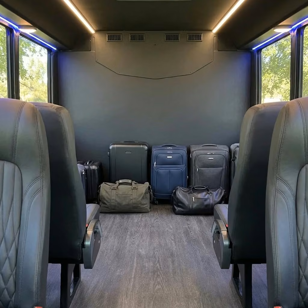 san pablo 20 passenger minibus luggage area