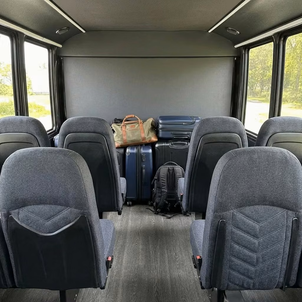 san pablo 25 passenger minibus luggage area