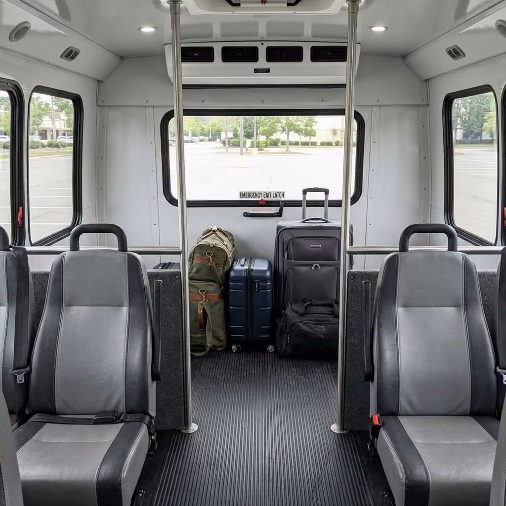 san pablo 30 passenger minibus luggage area