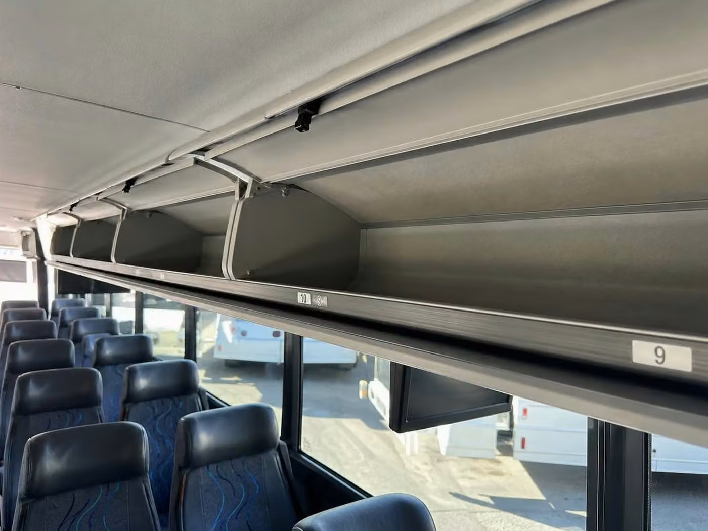 san pablo 35 passenger minibus overhead storage