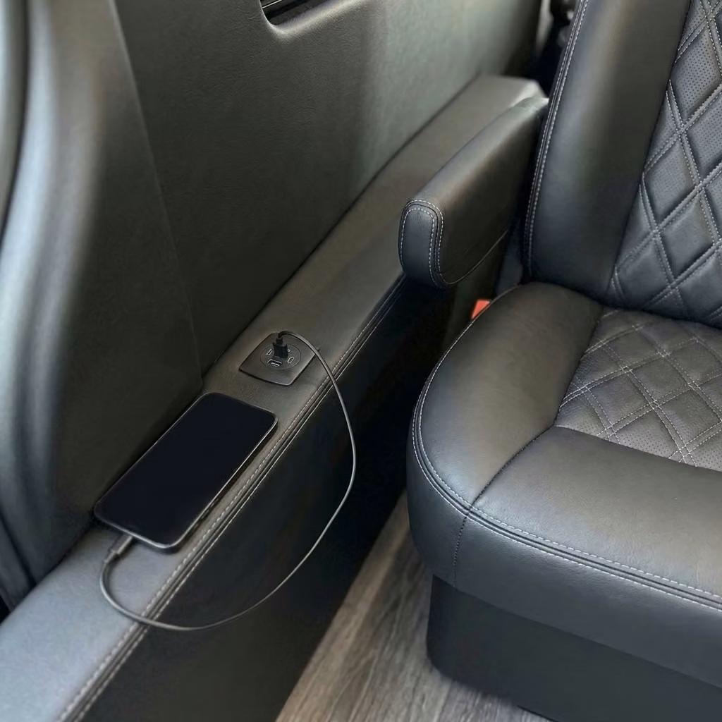 san pablo sprinter van rental with driver usb charging