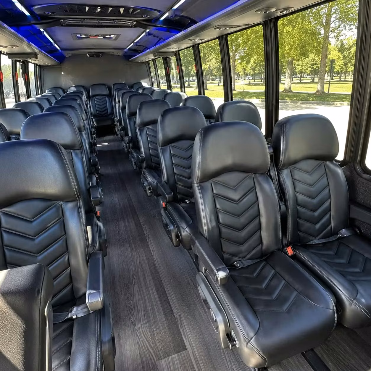 28 passenger minibus inside